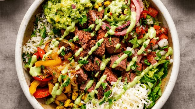 Bowl de Carne Asada.